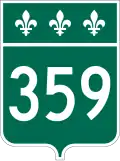 Route 359 marker