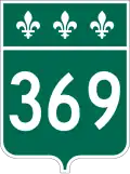 Route 369 marker