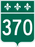 Route 370 marker