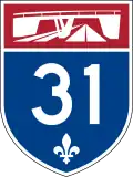 Autoroute 31 marker