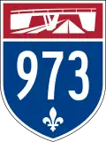 Autoroute 973 marker
