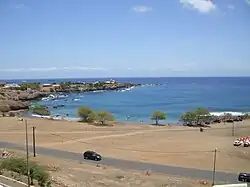 View of the headland of Ponta Temerosa from Quebra Canela