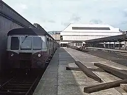 Platform 1 on the final day of service