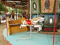 Parker Carousel original wooden horses (1912)