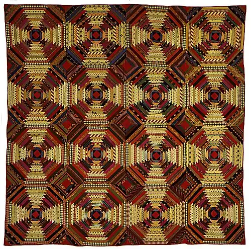 "Pineapple" variation made between 1870 and 1880. From the LA County Museum of Art.