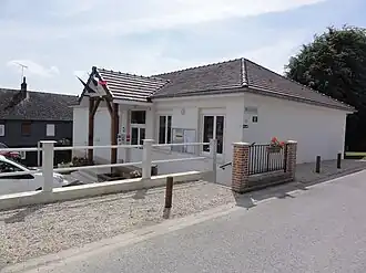 The town hall of Résigny