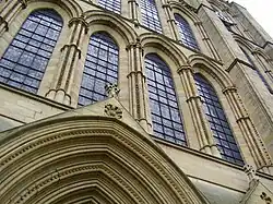 Detail of the western façade.