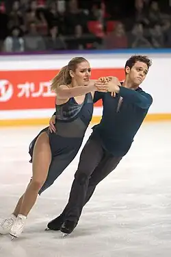 Rachel Parsons and Michael Parsons at the 2018 Internationaux de France