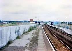 Radcliffe Central railway station in 1988