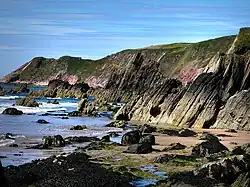 Raggle Rocks at Marloes Sands