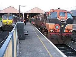 The Enterprise at Dublin Connolly next to a Railtour to Sligo in 2010
