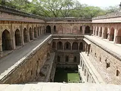 The Rajon ki Baoli stepwell was built by Sikandar Lodi in 1516.[28]