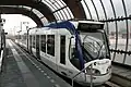 An RR4 Tram at Leidschenveen, leaving the Tram Platforms.
