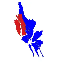 Location in Sittwe district