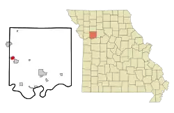 Location of Crystal Lakes, Missouri
