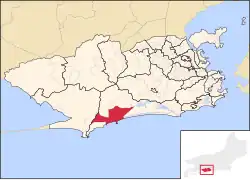 Location of Recreio dos Bandeirantes