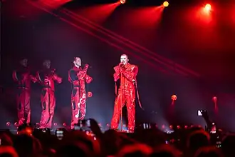 Red Sebastian performing "Strobe Lights" in Basel (2025)