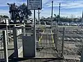 The northern pedestrian railway crossing, August 2024