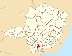 Immediate Geographic Region of Três Corações, in the state of Minas Gerais, Brazil.