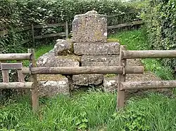 Fenny Castle Cross: a medieval wayside cross 20&nbsp;m north west of Castle Farm, Castle