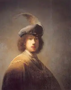 Self-portrait, aged 23 (1629) by Rembrandt