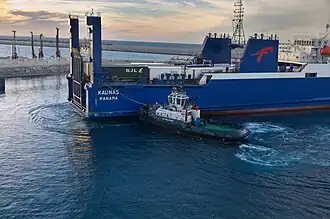 Tugboat VB Malabata in Tangier harbor (2023)