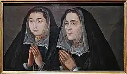 Portrait of Miguel Jerónimo's wife and his daughter
