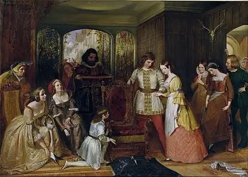 Cinderella About to Try on the Glass Slipper by Richard Redgrave