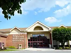 Township municipal building and library
