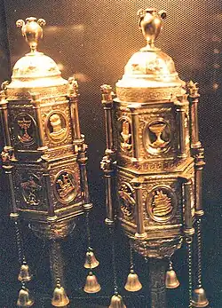 Rings on the Scroll of the Law.