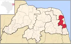 Location of Macaíba