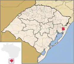 Location within Rio Grande do Sul
