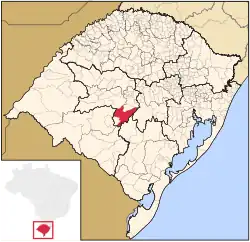 Location within Rio Grande do Sul