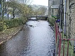 River Ryburn in Sowerby Bridge