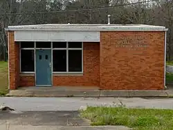 The now-defunct post office (ZIP code: 36872) at River View, Alabama.