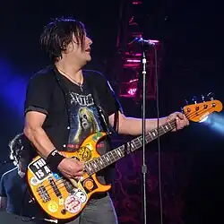 Takac performing at Molson Amphitheatre on July 25, 2010.