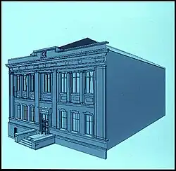 Robinson Hall rendered by the builder program