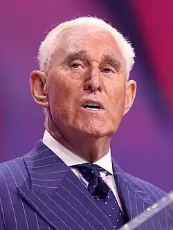 Roger Stone at an event in Tampa, Florida