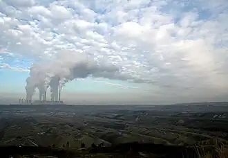 A view of the Power Plants and the Brown Coal Mine