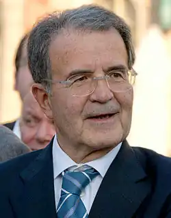 Romano Prodi, Prime Minister of Italy (1996–1998; 2006–2008) and President of the European Commission (1999–2004).