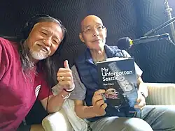 Ron Chew with audiobook producer John Pai