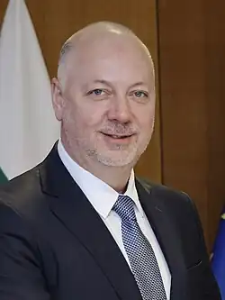 Portrait of prime minister Rosen Zhelyazkov