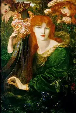 La Ghirlandata by Dante Gabriel Rossetti, 1873