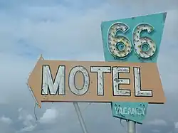 Route 66 Motel sign