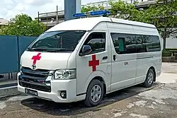 Royal Thai Army, Toyota Hiace ambulance.