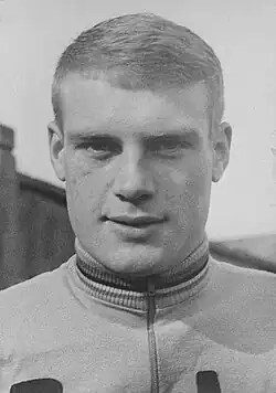 Rudi Altig wearing a cycling jumper