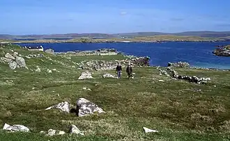 View east towards Papa from Oxna