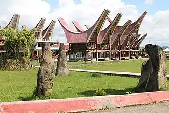 Tongkonan of Toraja people, South Sulawesi