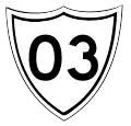 National Route 03 shield
