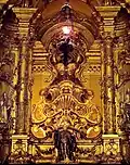 Detail of the high altar of Saint Benedict in Saint Benedict Church, Olinda